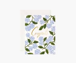 HYDRANGEA CONGRATS CARD SKU GCM185