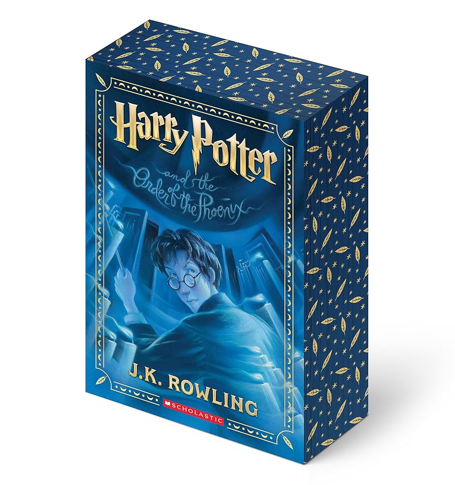 HARRY POTTER AND THE ORDER OF THE PHOENIX STENCILED EDGES * HARRY POTTER BOOK 5