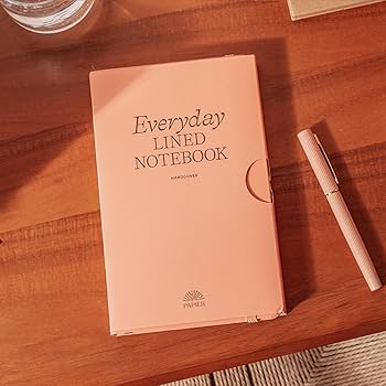 EVERYDAY LINED NOTEBOOK CORAL