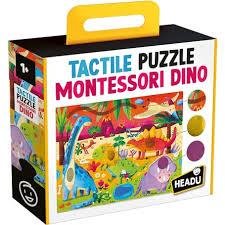 TACTILE PUZZLE MONTESSORI DINO EDUCATIONAL TODDLER TOY