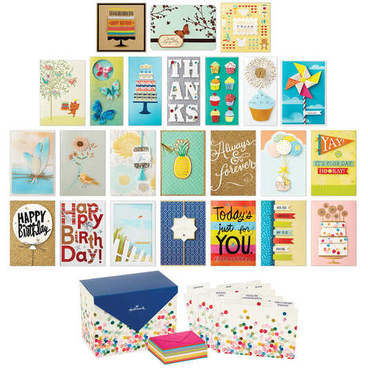 MIXED GREETING CARD SET OF 12