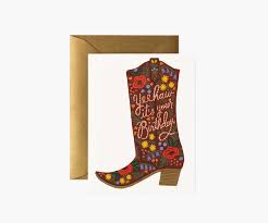 BIRTHDAY BOOT CARD SKU GCB086