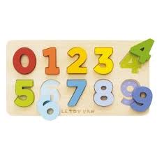 COUNTING WOODEN NUMBERS SHAPE SORTER