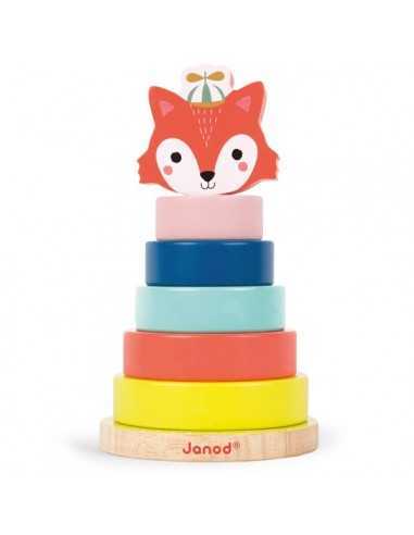 BABY FOREST FOX STACKER EARLY LEARNING TOY AGES 12MONTH
