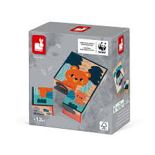 6 ANIMAL WOODEN BLOCKS WWF PARTNERSHIP 12 MONTHS